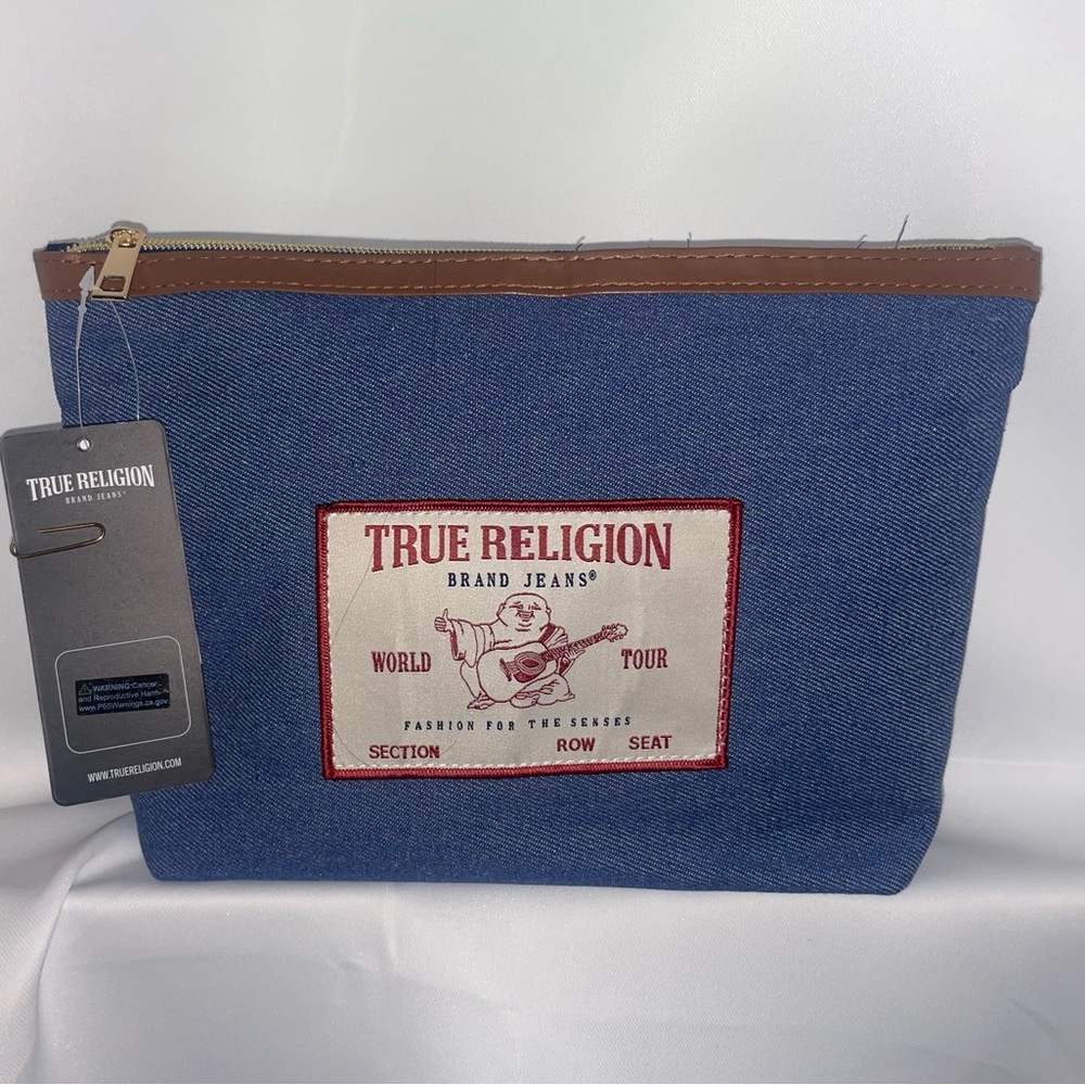 True Religion Denim Makeup Bag